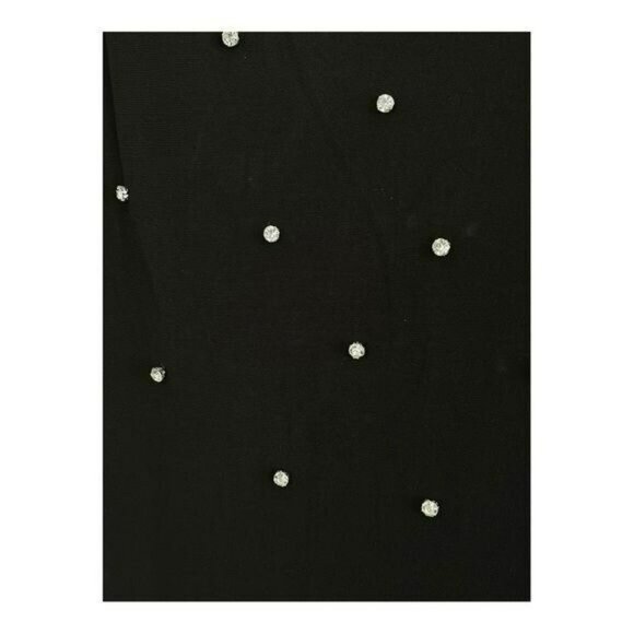 Mac Duggal $598 Black Long Sleeve Rhinestone Formal Jersey Maxi Gown Long Dress - Picture 11 of 11